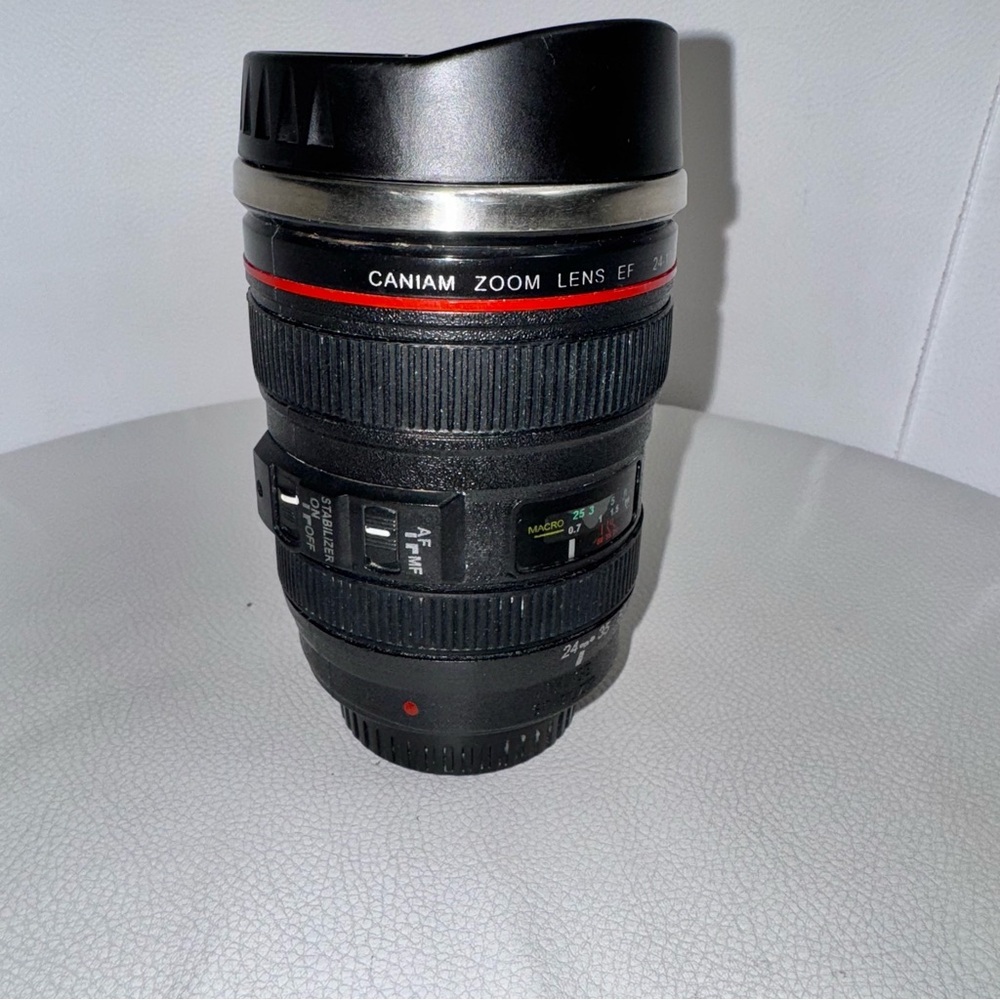 *3 for $15* CANIAM Faux Camera‎ LensTravel Coffee Mug Cup